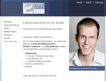 Tablet Screenshot of bonner-nachhilfe.de